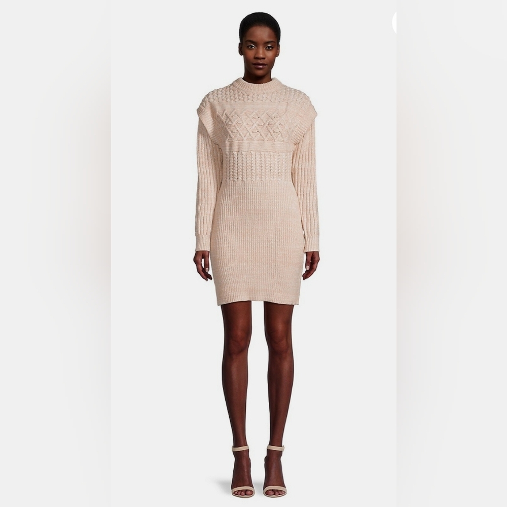 Jolene Cable-Knit Mini Dress